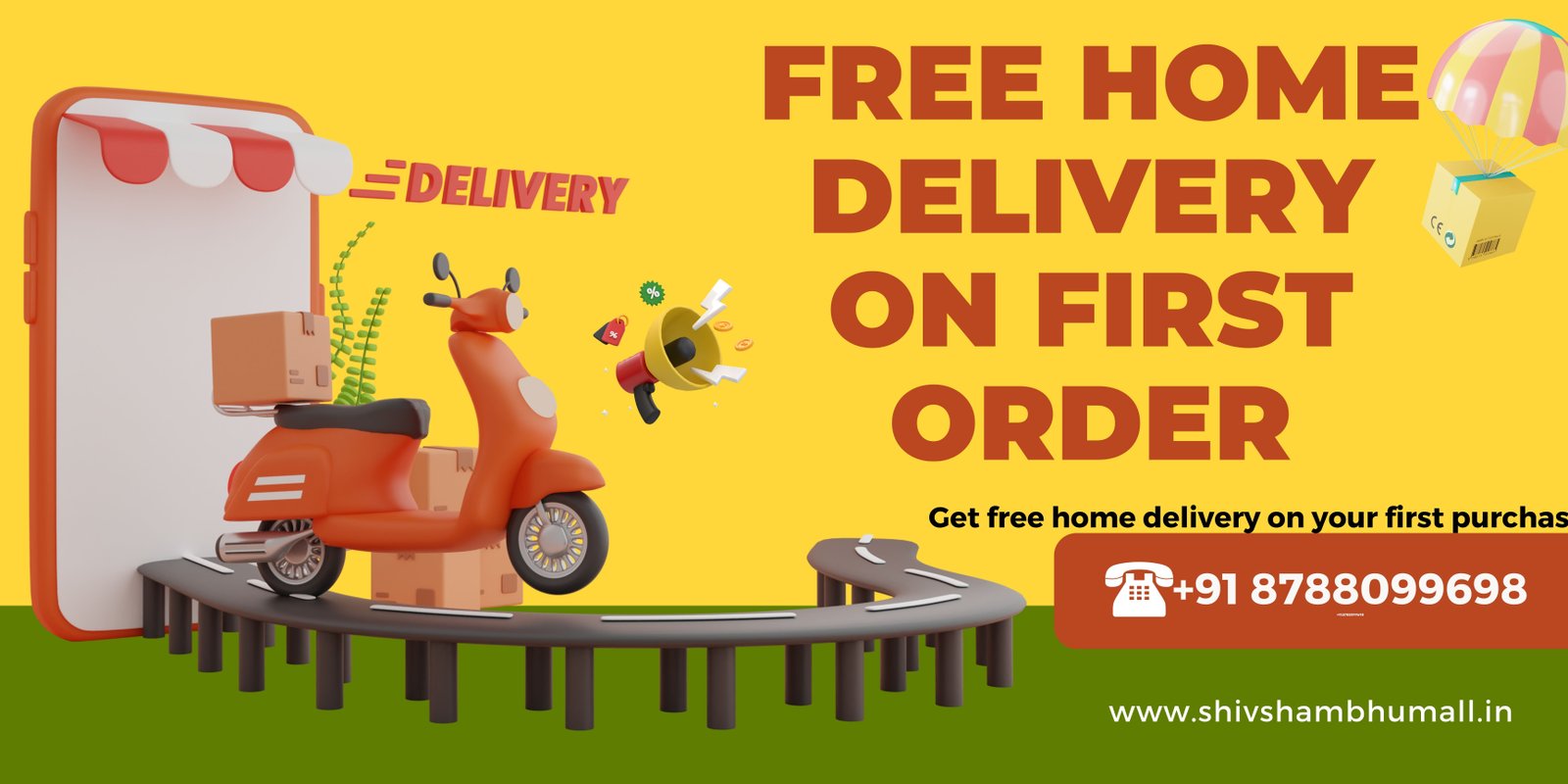 Yellow-Green-Modern-3D-Delivery-Service-Banner